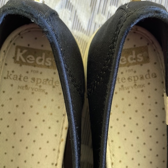 Keds Kate Spade black satin sneakers (sz 7) - Picture 8 of 10